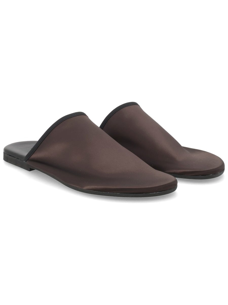 Alysi Satin Mule — Brown, view 6