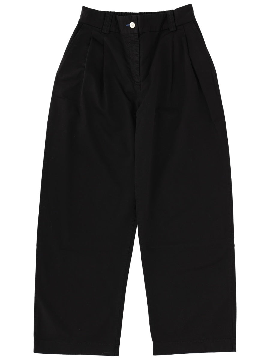 Ps Paul Smith Organic Cotton Tailored Trousers — Black by Ps Paul Smith