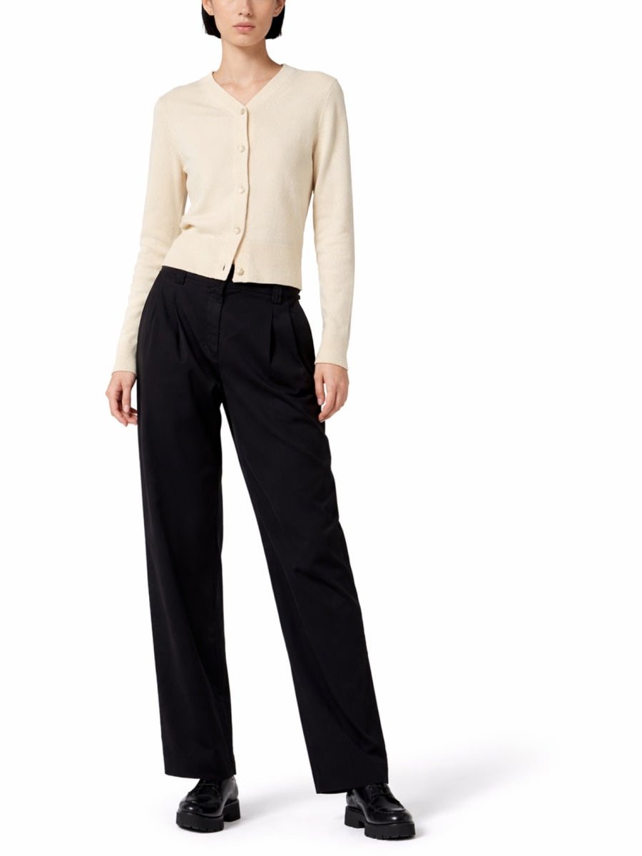 Ps Paul Smith Organic Cotton Tailored Trousers — Black, view 3