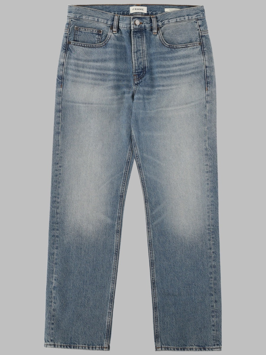 Frame Straight-Leg Cotton Denim Jeans — Blue by Frame