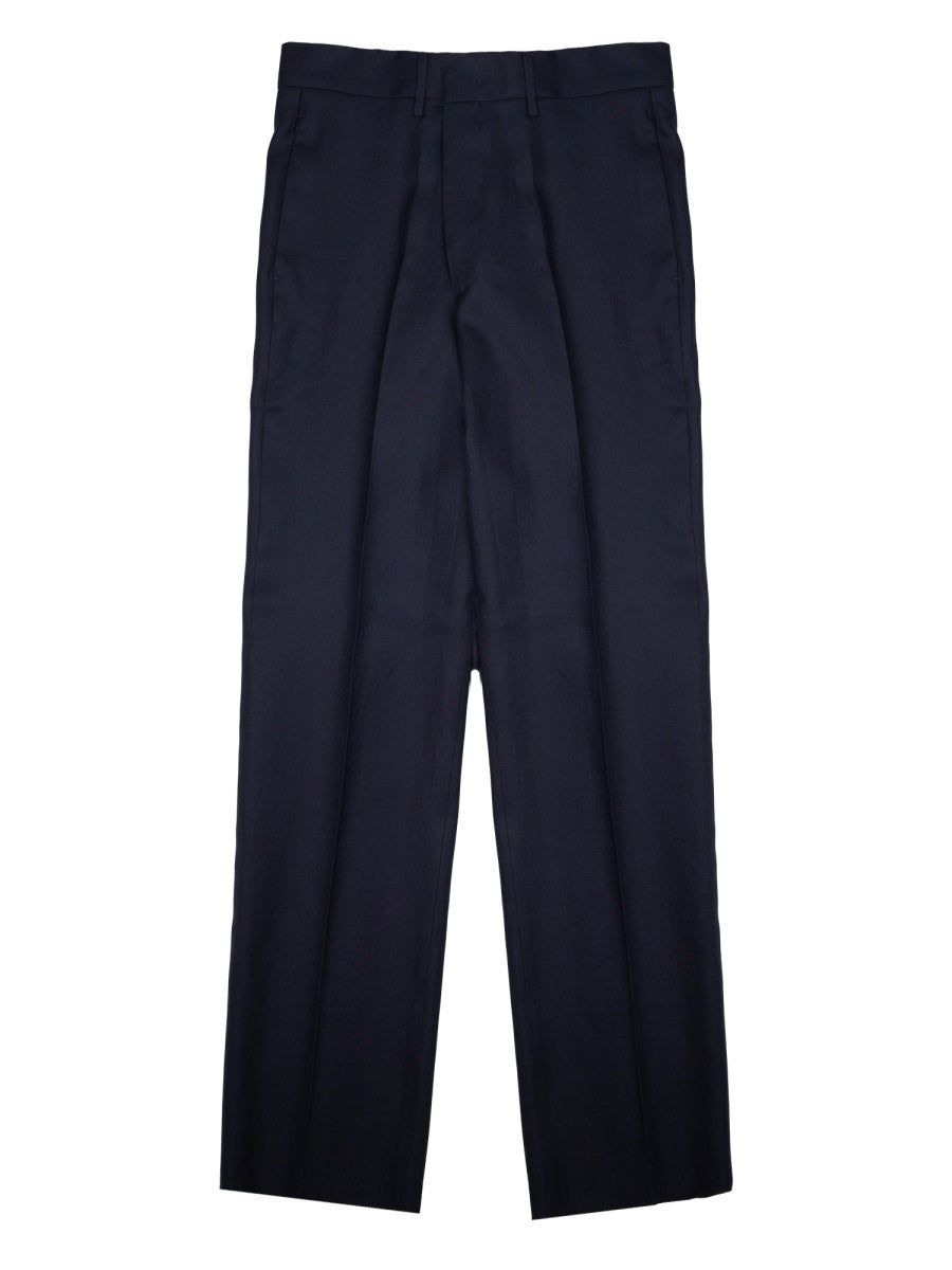 Tagliatore Linen Trousers — Blue by Tagliatore