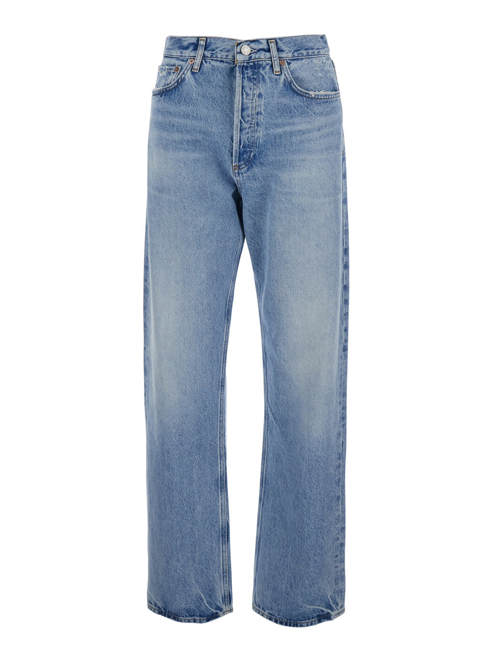 Agolde Five-Pocket High-Waist Jeans — Blue by Agolde