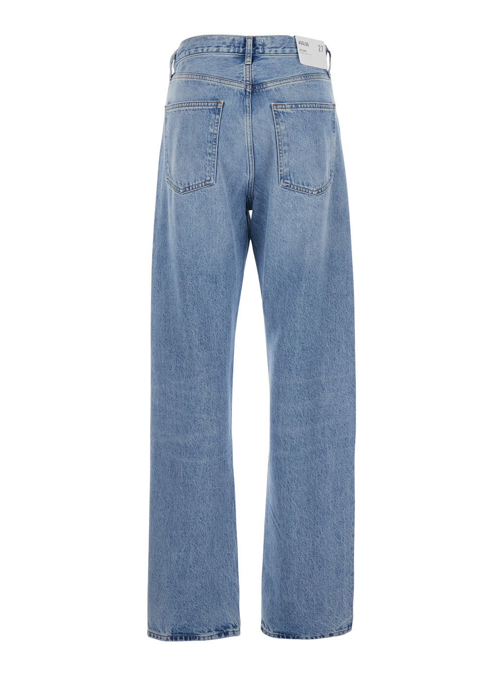 Agolde Five-Pocket High-Waist Jeans — Blue, view 2