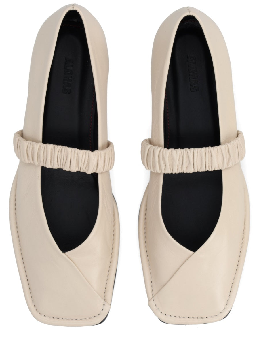 Alohas Ballerina Flat — Ivory, view 3