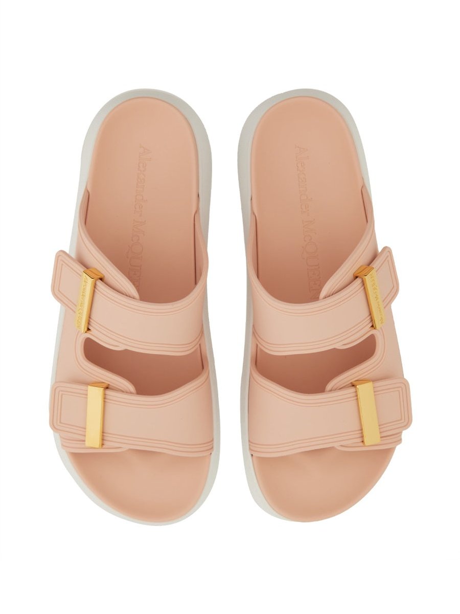 Alexander McQueen Oversize Hybrid Sandal — Pink, view 4