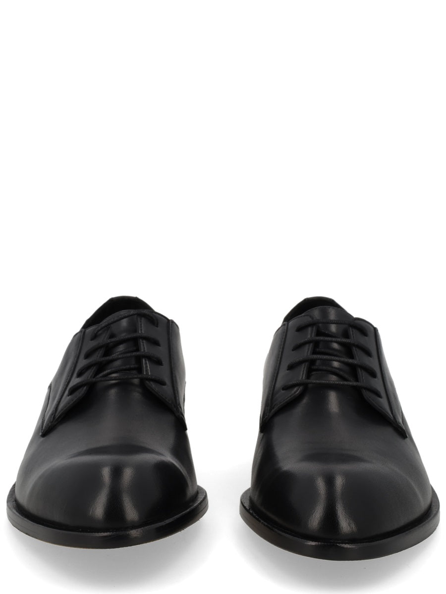 Hugo Boss Cowhide Leather Loafer — Black by Hugo Boss