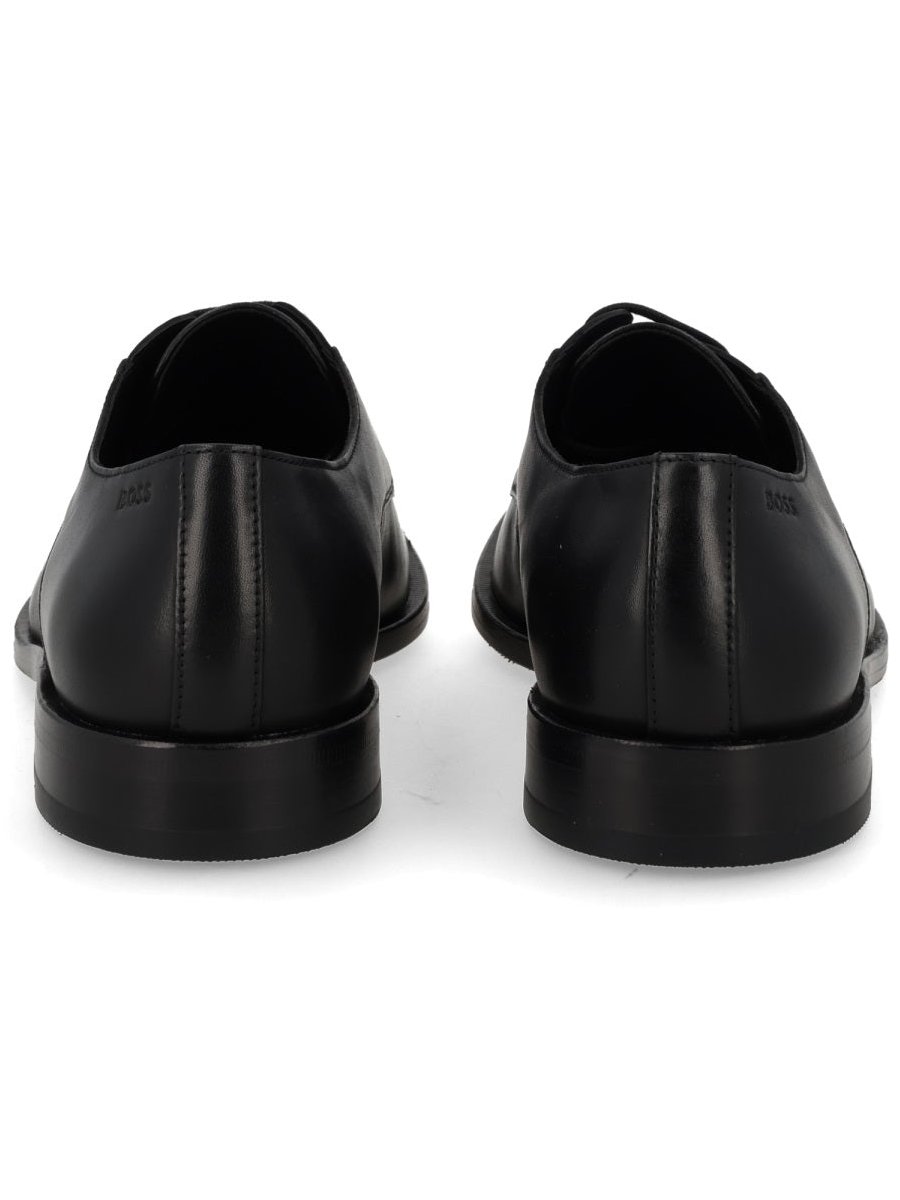 Hugo Boss Cowhide Leather Loafer — Black, view 2