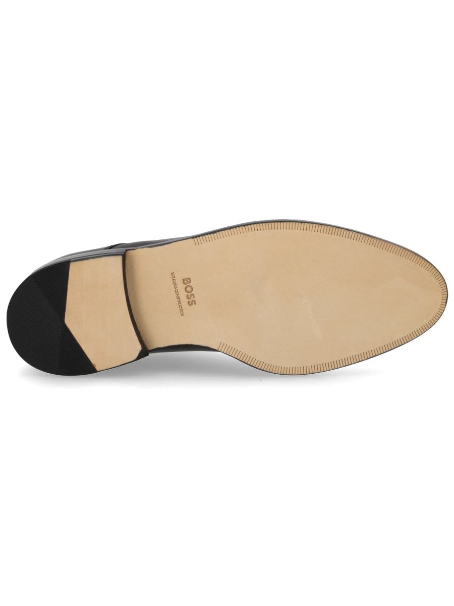 Hugo Boss Cowhide Leather Loafer — Black, view 4