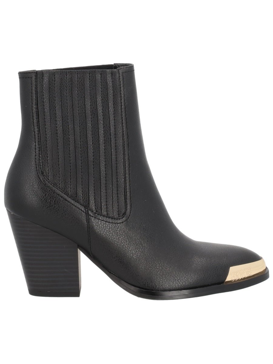 Versace Jeans Couture ABS Heel Boot — Black, view 3