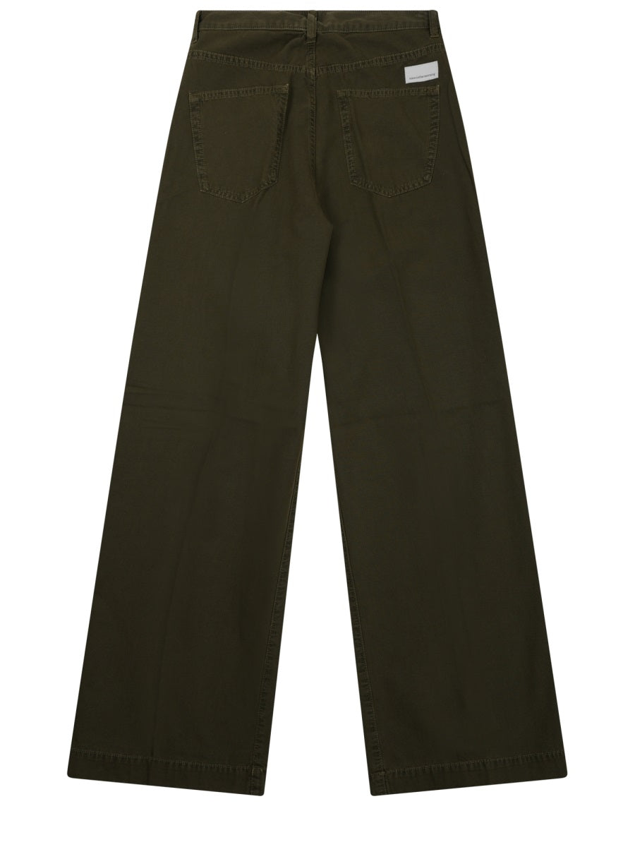 Nine In The Morning Ottavia Trousers — Green, view 2