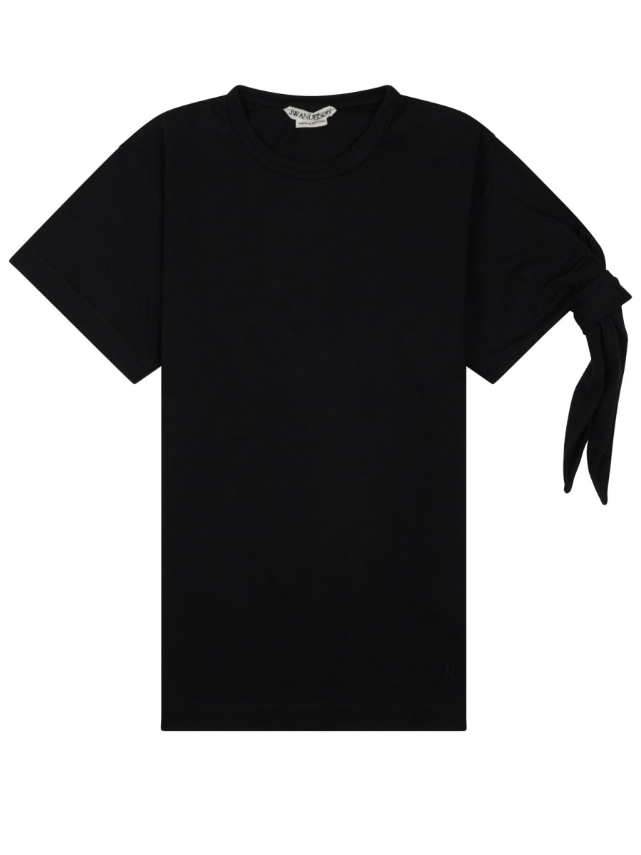 JW Anderson Knot Detail T-Shirt — Black by JW Anderson