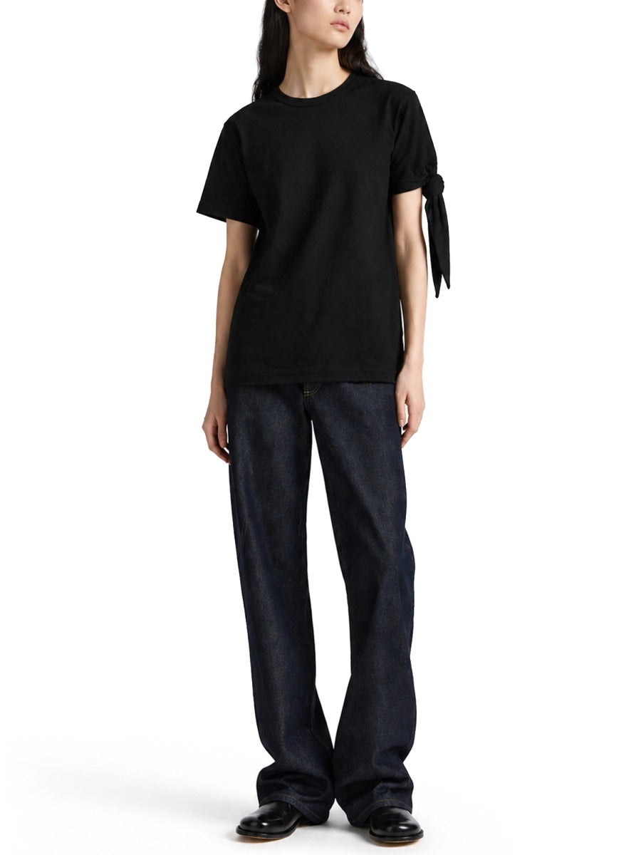 JW Anderson Knot Detail T-Shirt — Black, view 3