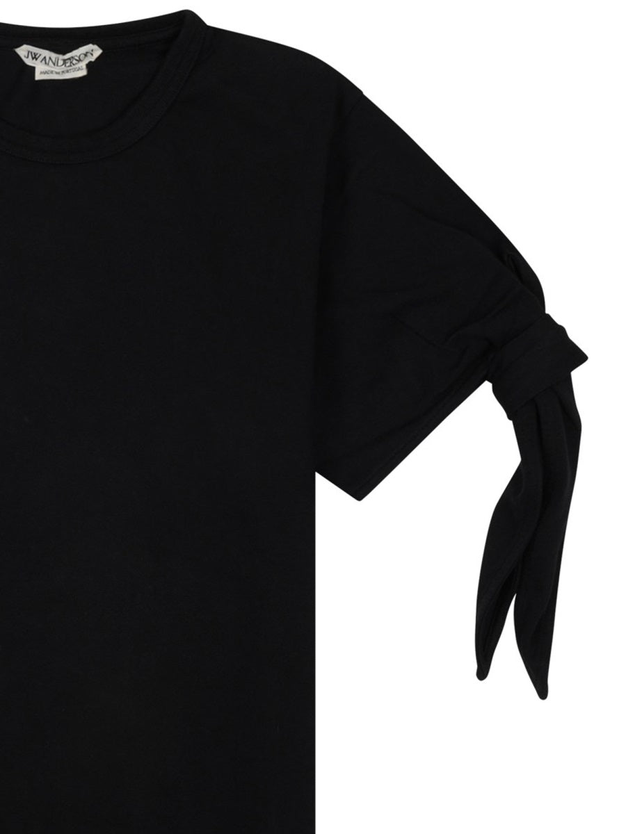 JW Anderson Knot Detail T-Shirt — Black, view 4