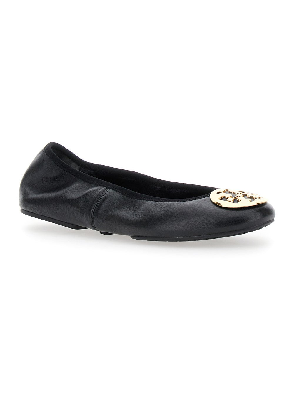 Tory Burch Leather Ballet Flat Ballet Flat — Black, view 2