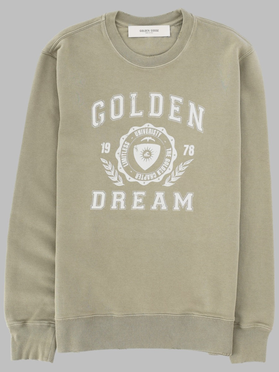 Golden Goose 100% Cotton Sweatshirt — Beige by Golden Goose