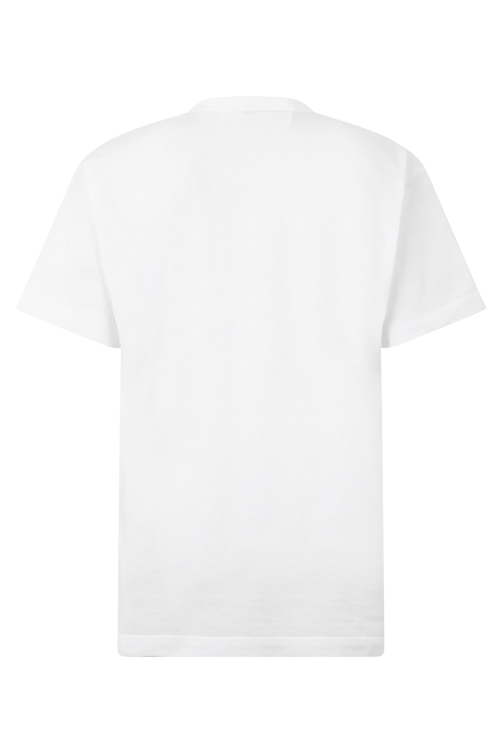 Comme Des GarçOns Play Logo-Embroidered Cotton T-Shirt — White, view 2