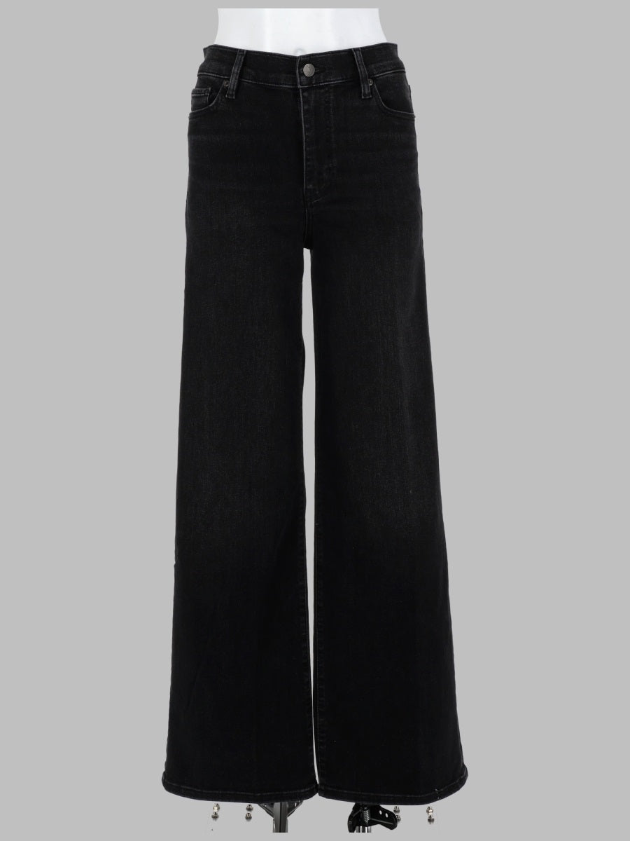Frame Le Slim Palazzo Jeans — Black by Frame