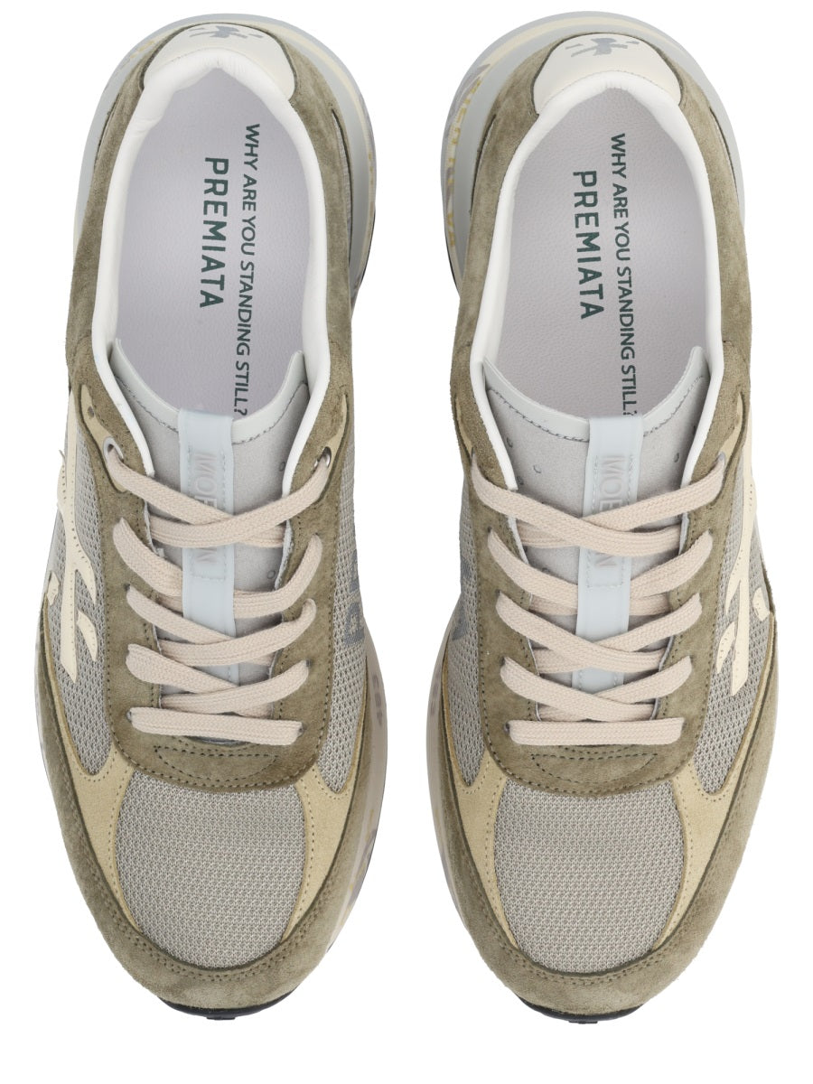 Premiata Moerun Sneakers — Green, view 3