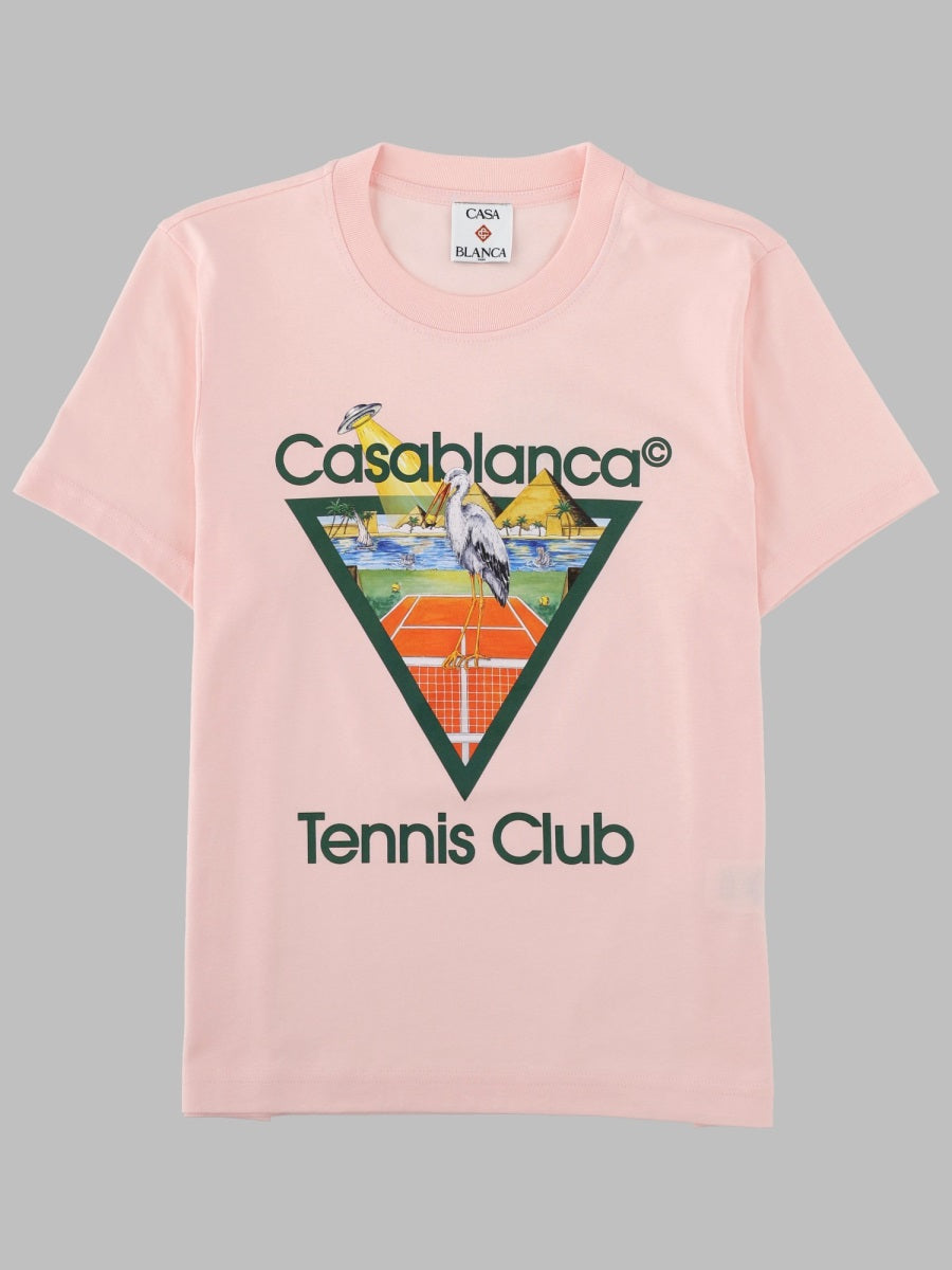 Casablanca Pyramid Abduction Graphic T-Shirt — Pink by Casablanca