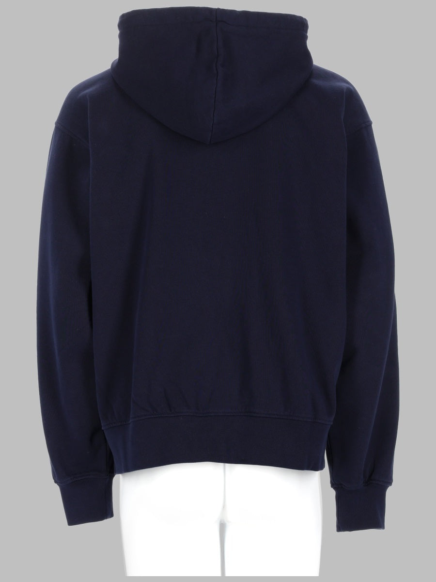 DrôLe De Monsieur Hooded Zip Sweatshirt — Blue, view 2