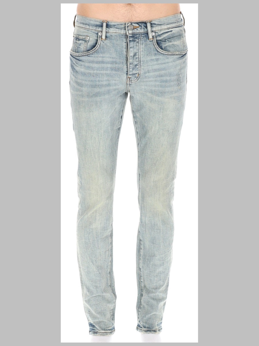 Purple Brand Skinny Fit Fade-Down Denim Jeans — Blue by Purple Brand