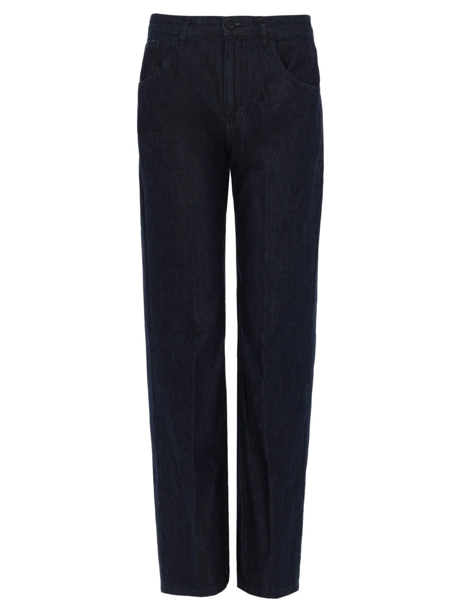 Aspesi Regular Fit Cotton Denim Jeans — Blue by Aspesi