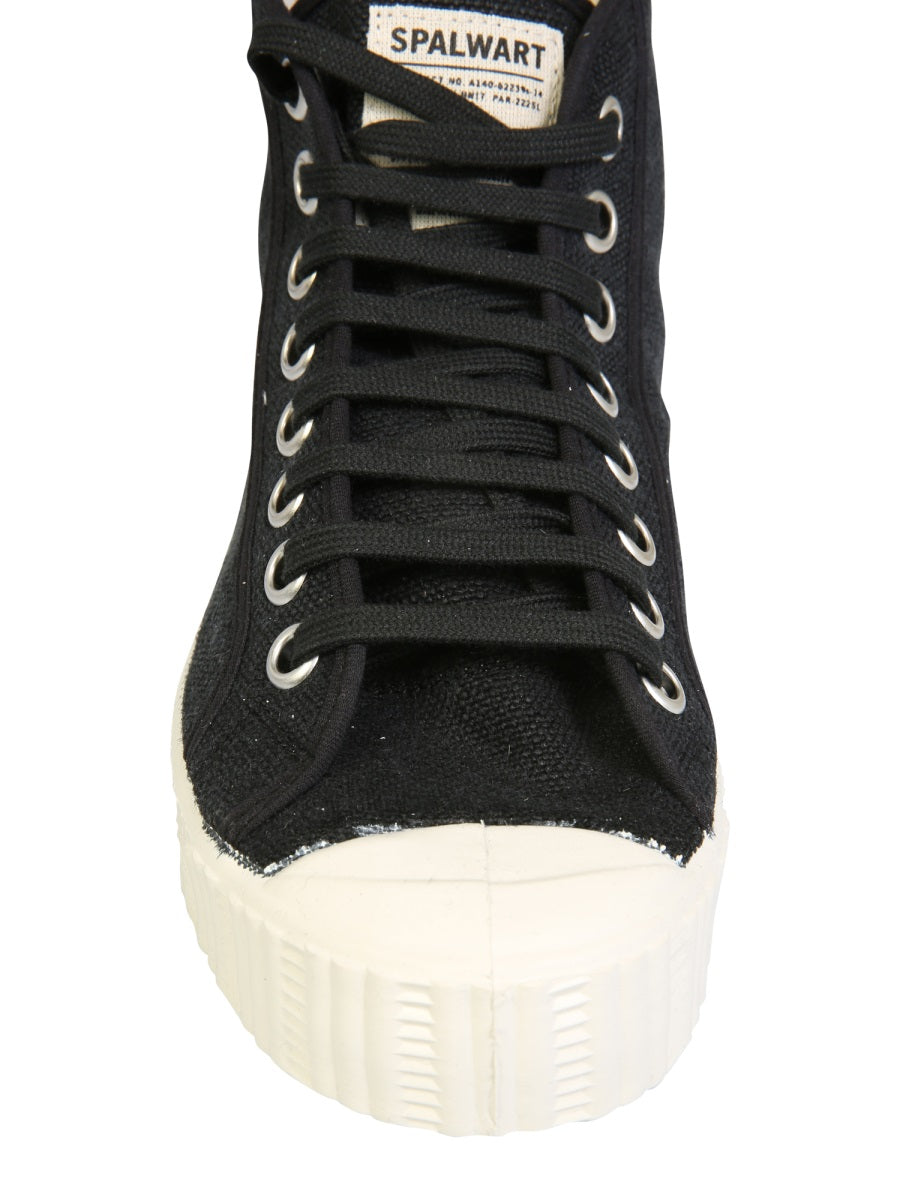 Spalwart High-Top Sneaker — Black, view 4