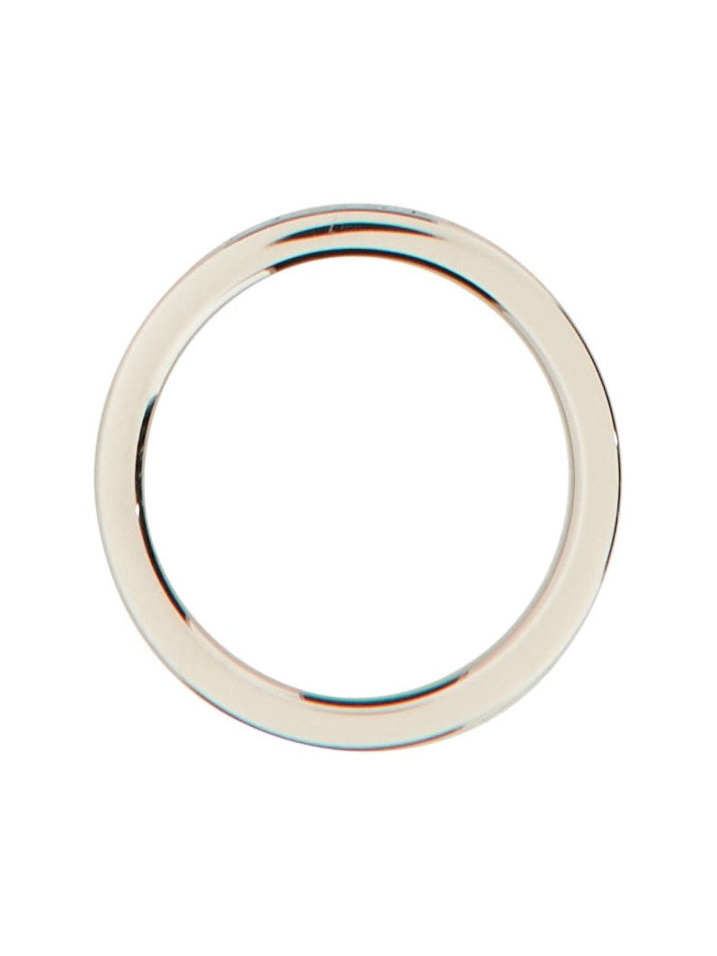 MM6 Maison Margiela Logo-Embellished Ring — Silver, view 2