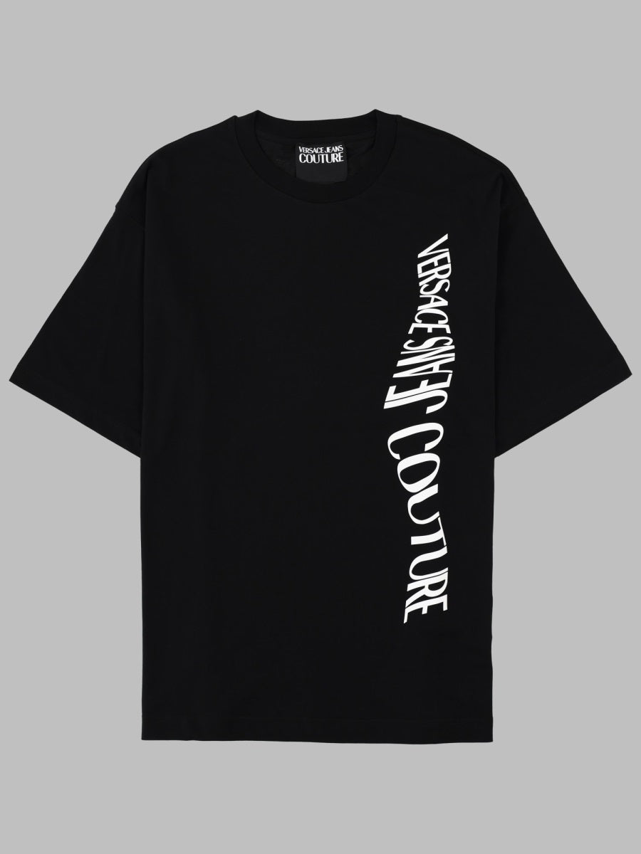 Versace Jeans Couture Liquify Rubber Logo T-Shirt — Black by Versace Jeans Couture