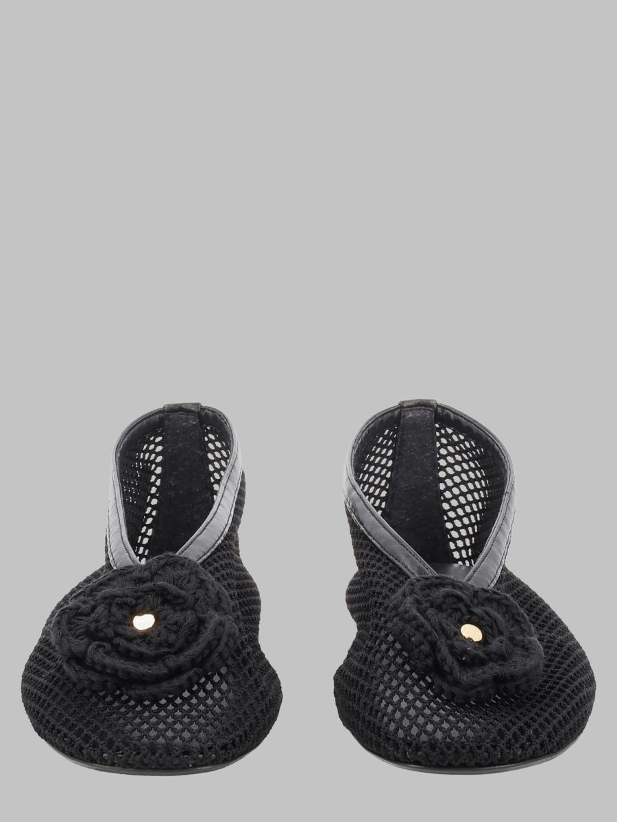 Ganni Jenny Ballerina Flat — Black by Ganni