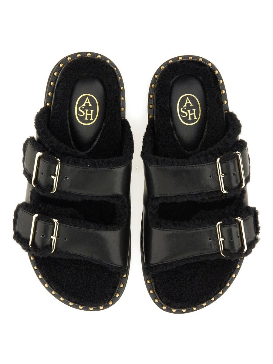 Ash Utah Bis Sandal — Black, view 6