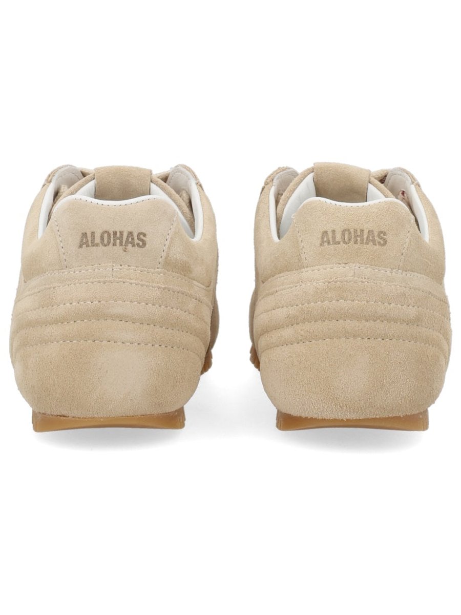 Alohas Suede Cow Leather Sneakers — Beige, view 2