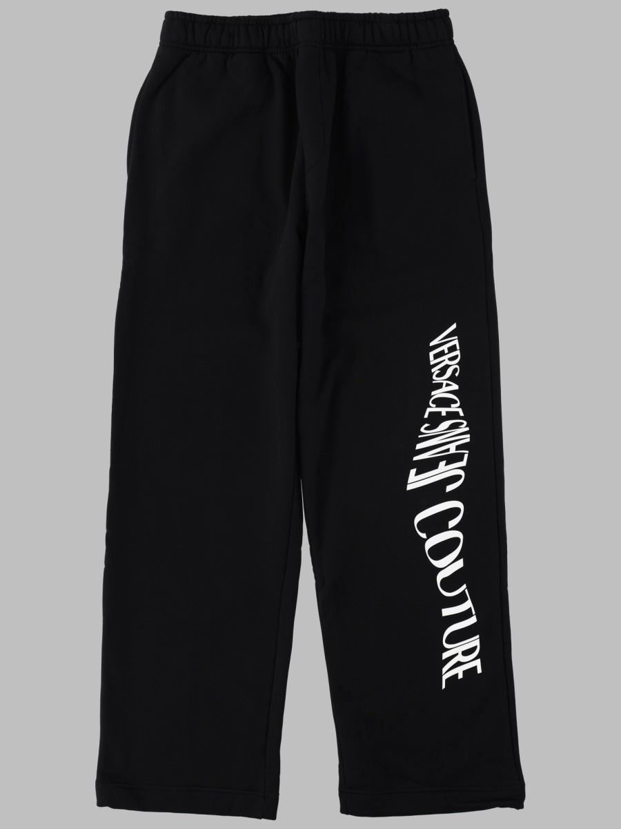 Versace Jeans Couture Liquify Rubber Cotton Track Pants — Black by Versace Jeans Couture