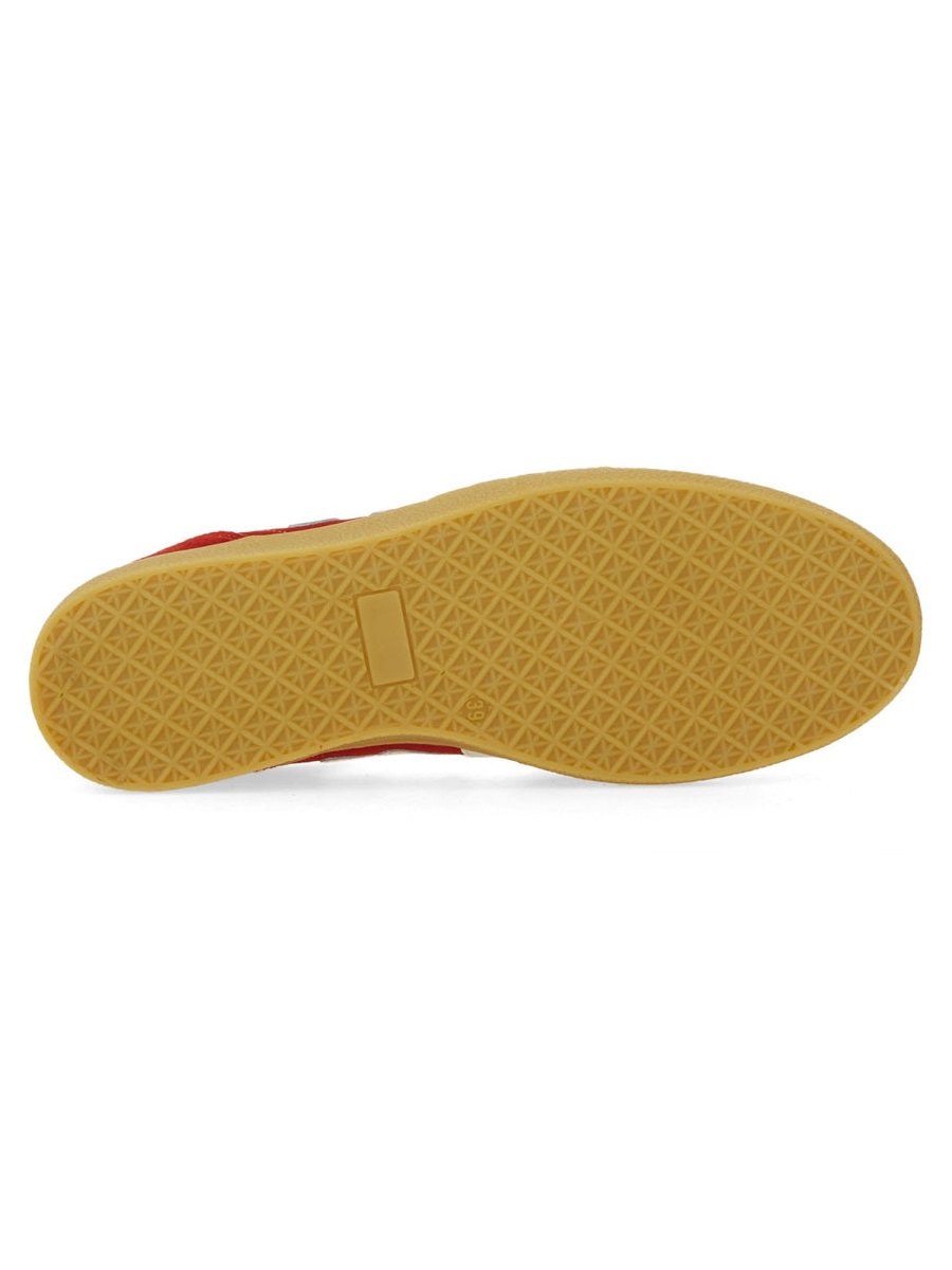 MSGM Suede Retro Sneaker — Red, view 5