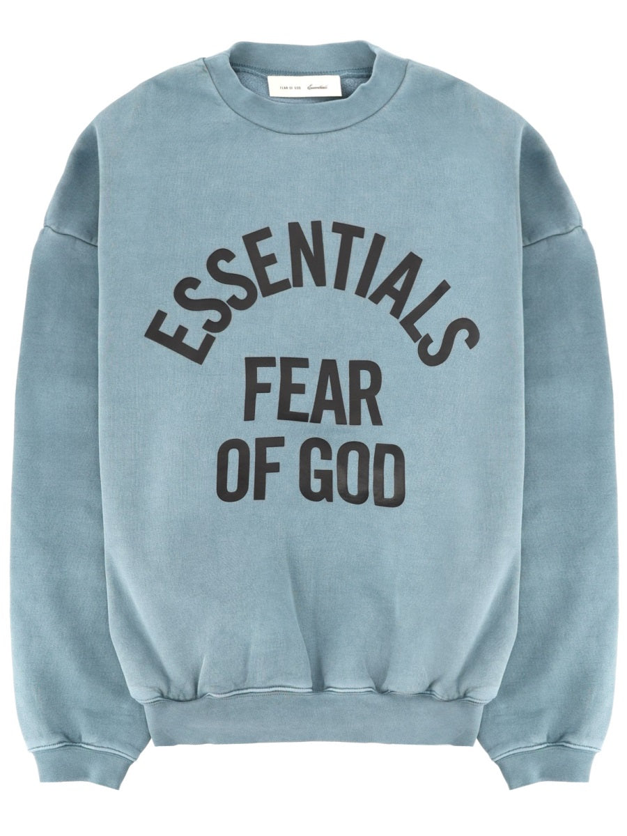 Fear Of God Essentials 100% Cotton Sweatshirt — Blue by Fear Of God Essentials