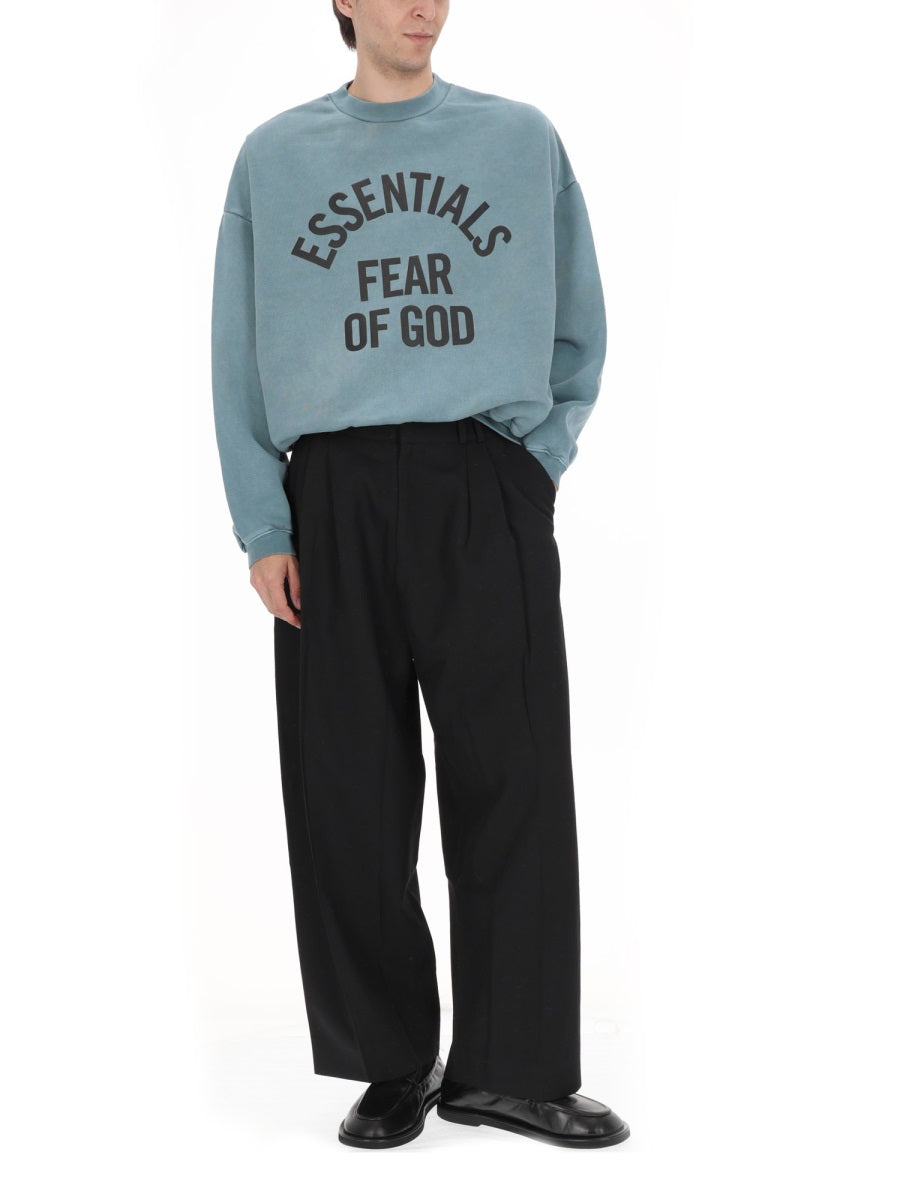 Fear Of God Essentials 100% Cotton Sweatshirt — Blue, view 2