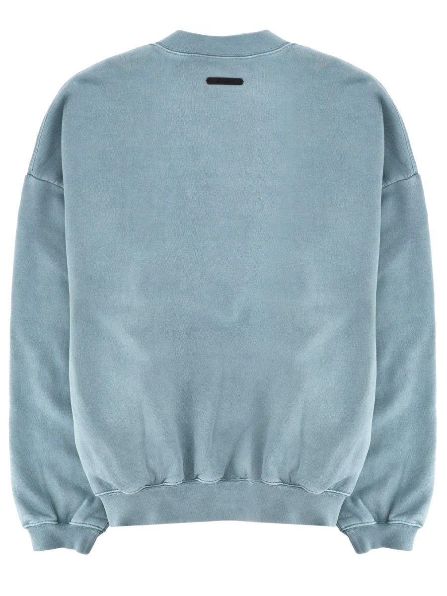 Fear Of God Essentials 100% Cotton Sweatshirt — Blue, view 3