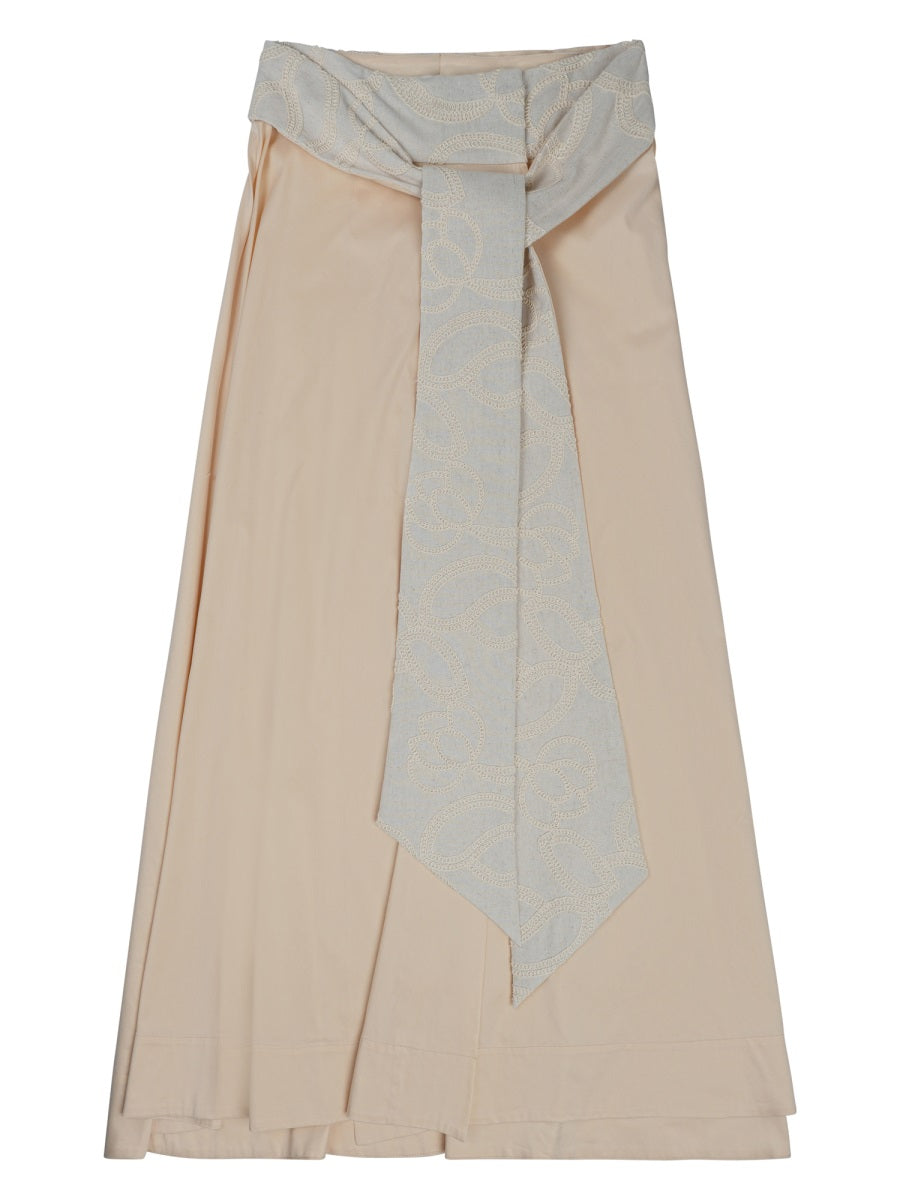Oscar The Collection Tika Skirt — Beige by Oscar The Collection