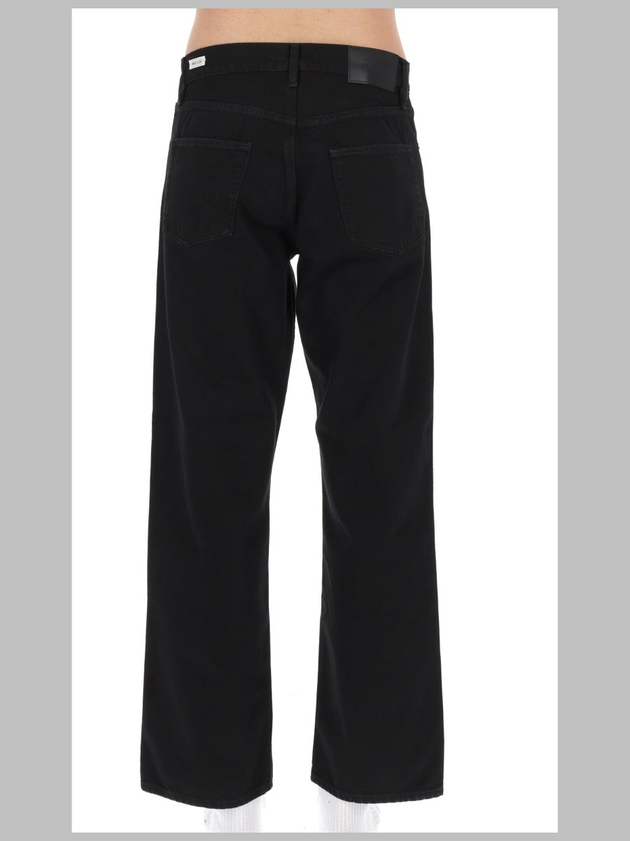 Sunflower Relaxed Fit Cotton Jeans — Black, view 2