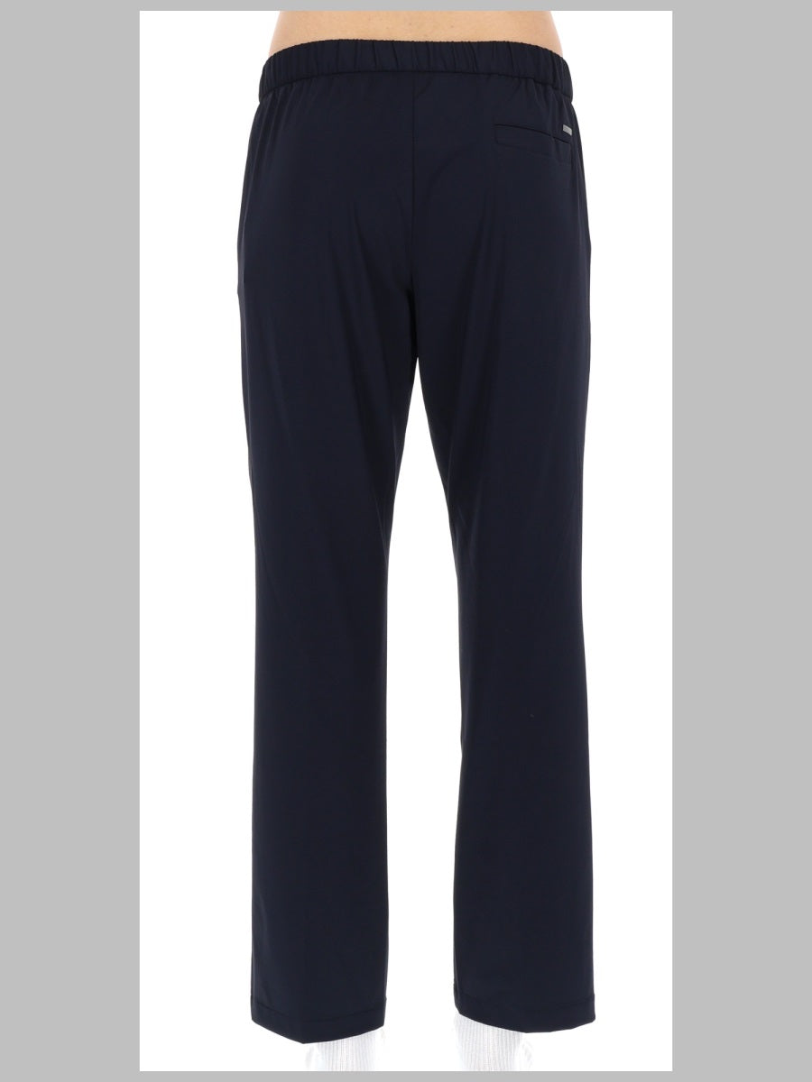Herno Elasticated Polyamide Trousers — Blue, view 2