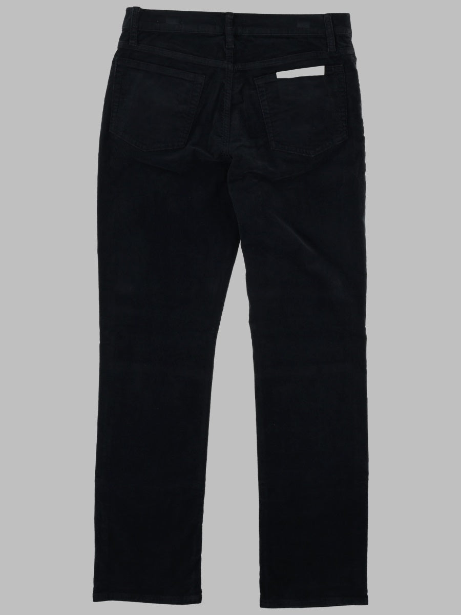 Frame Modern Straight Corduroy Trousers — Blue, view 2