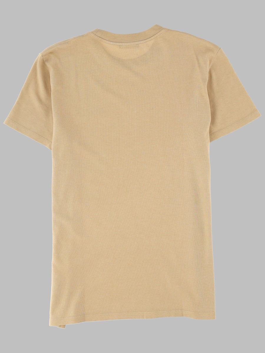Balmain Vintage Logo Cotton T-Shirt — Beige, view 2