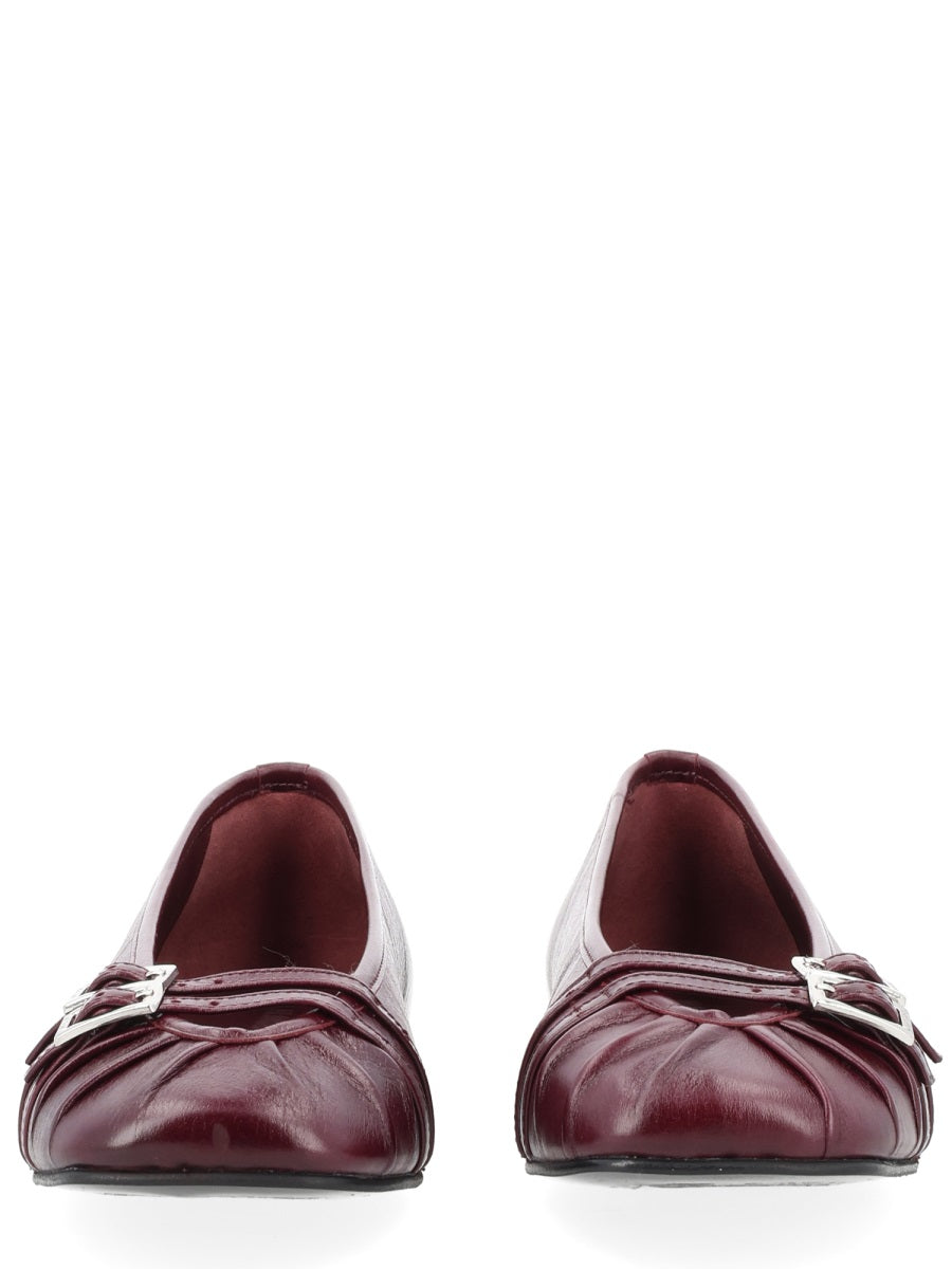 Alohas Cendana Ballerina Flat — Bordeaux by Alohas