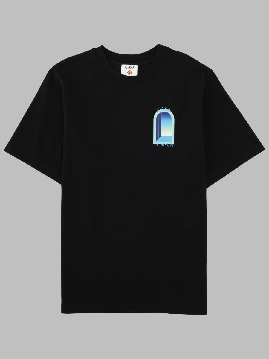 Casablanca Printed Organic Cotton T-Shirt — Black by Casablanca