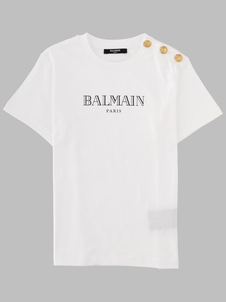 Balmain 100% Cotton T-Shirt — White by Balmain