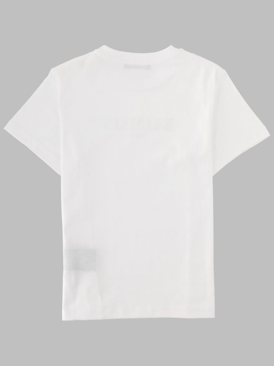 Balmain 100% Cotton T-Shirt — White, view 2