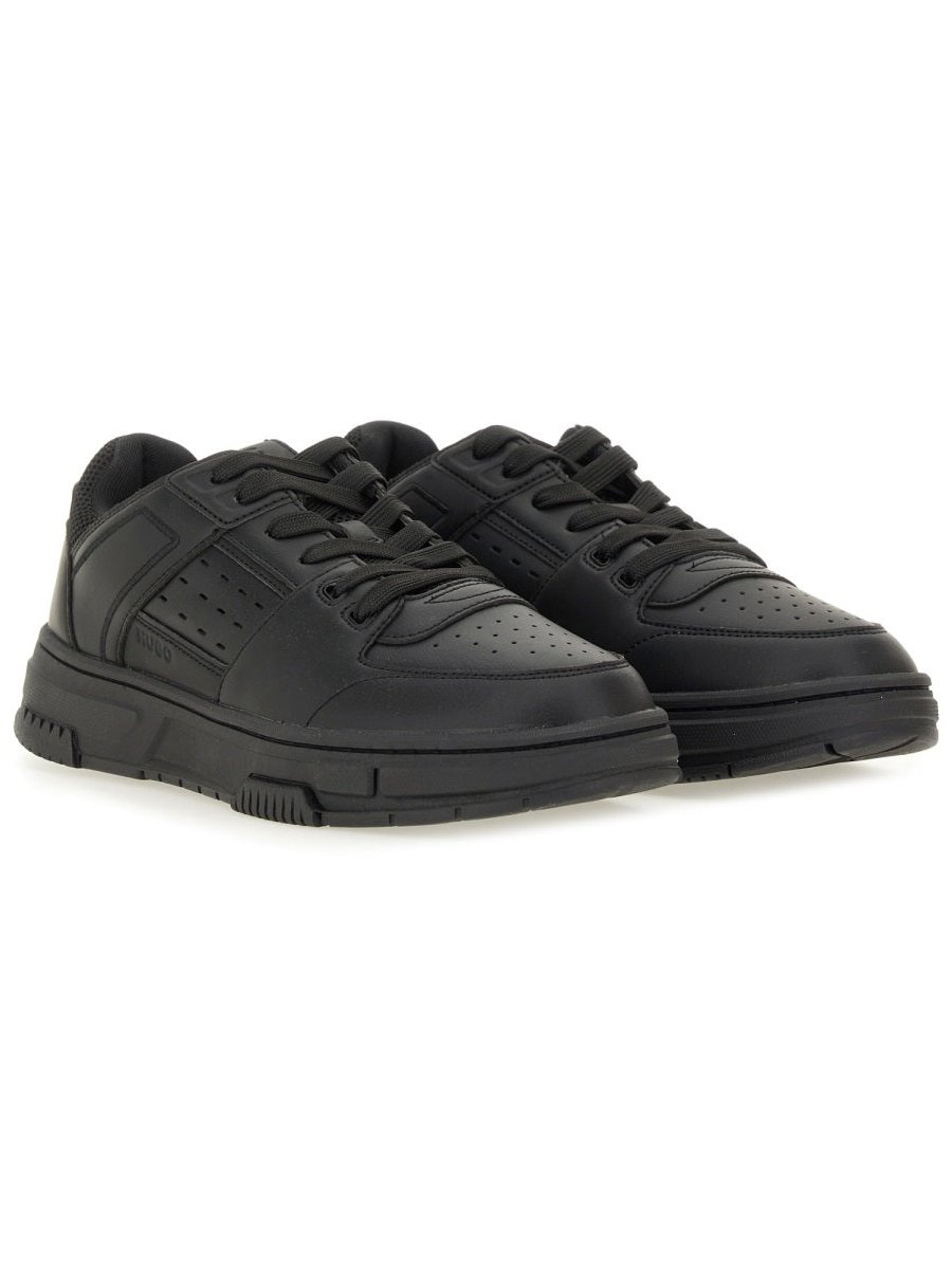 Hugo Mesh-Detailed Sneakers — Black by Hugo