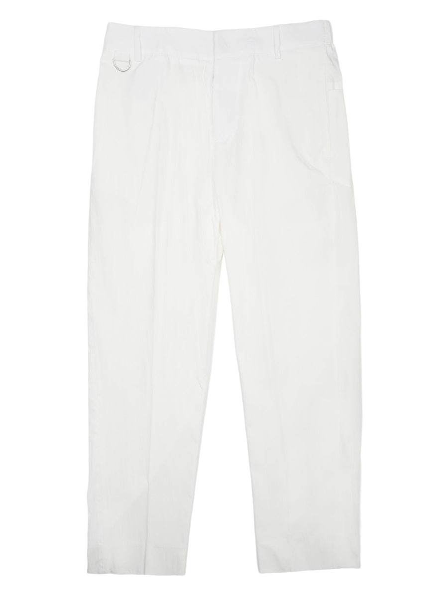 Low Brand Cotton-Blend Trousers — White by Low Brand