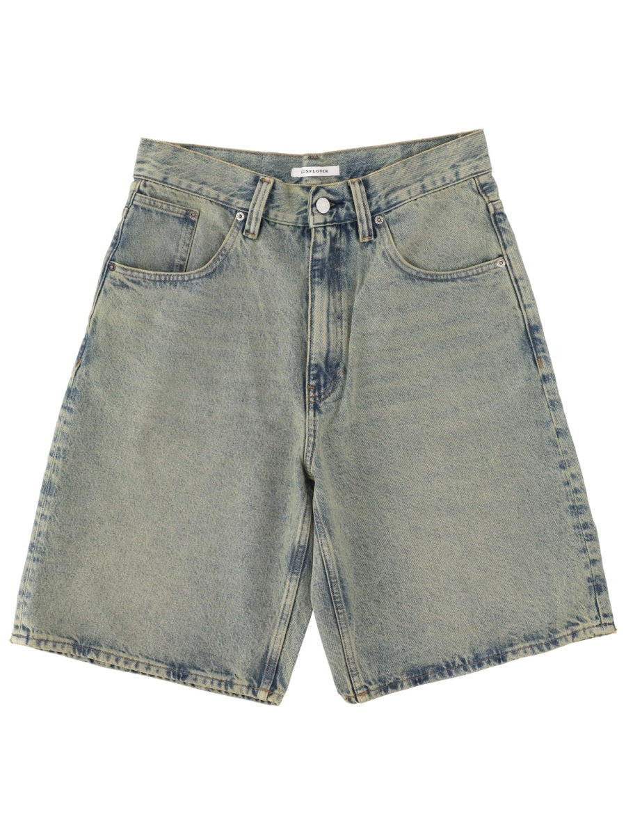 Sunflower Wide-Fit Cotton Denim Shorts — Denim by Sunflower