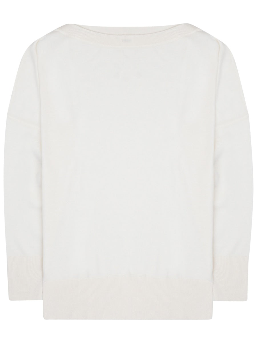 P.A.R.O.S.H. Linfa Sweater — White by Parosh